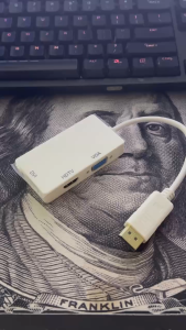 Cáp Chuyển Đổi DisplayPort Sang HDMI VGA DVI 3 Trong 1 - Video Full HD Cho PC Laptop ra Màn Hình