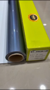 Sticker WT PREMIUMN 604 Pet satin Metalik Black L50Cm x P 85Meter Sticker Premium Glossy