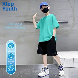 XTEP | Breathable Quick Dry Boys Summer Sports Suit