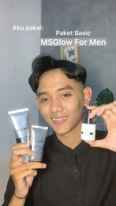 MS Glow For Men Skincare Wajah Glowing Pria - Skincare Cowok 1 Paket BPOM MS Glow Man