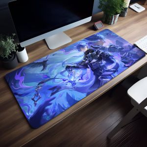 Genshin Impact Flins Cool Mouse Pad Non-slip Thickened Large Writing Lockedge Office Student Gaming Cushion MousePad