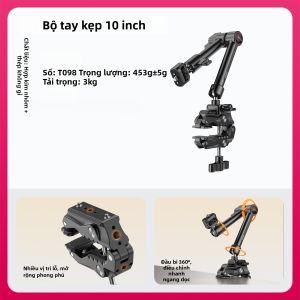 Ulanzi | Bộ Kẹp Càng Cua & Magic Arm Đa Năng T098 Cho Điện Thoại Máy Ảnh Có Thanh Trượt 10-inch Tải Trọng 3kg