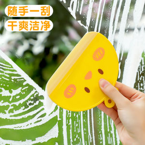 Jujiajia Cartoon Glass Wiper Wall-Mounted Mini Wiper Bathroom Restroom Countertop Glass Mirror Cleaning Tool