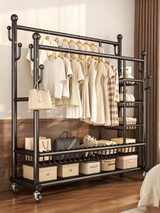 JIAJIESHI | Moveable Double Bar Multi-function Indoor Clothes Rack