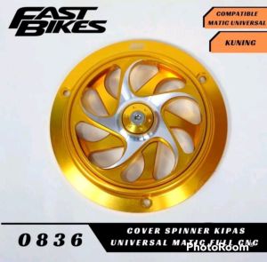 COVER TUTUP PELINDUNG KIPAS RADIATOR SPINNER VESPA FULL CNC COVER MESIN SPINNER VESPA  BY MUFAC UNIVERSAL PNP MIO/BEAT/ VARIO/ SCOOPY/ GENIO/ SPACY/ FINO/ NUOVO DLL