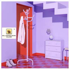 ใหม่ สินค้าอิเกียราคาถูก สุดมินิมอลป BONDSKARET บอนด์แควเรต ที่แขวนหมวกและเสื้อโค้ต มีให้เลือก 3 สี สีเหลือง สีดำ สีม่วง ความยาวสูงถึง 175 ซม.