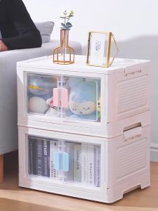 กล่องเก็บของ 25L-54L กล่องเก็บของอเนกประสงค์ กล่องพลาสติกพับได้เก็บของเล่น กล่องใส่เสื้อผ้า กล่องเก็บของพับได้ 25-54L