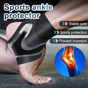 1pcs Sports Compression Ankle Support Ankle Stabilizer Brace Tendon Pain Relief Strap Foot Sprain Injury Wrap Basketball Football Sport Adjustable Comfortable Ankle Protection Wrap Foot Protector