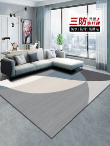 Modern Minimalist Living Room Carpet Waterproof Dustproof Easy Clean Sofa Mat Bedroom Tea Table Rug Home Luxury Sensation