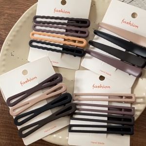 4pcs/set Women Hair Clips Duckbill Alloy Hair Pins Hair Styling Sectioning Makeup Hair Tools For Girls Side Hair Bang