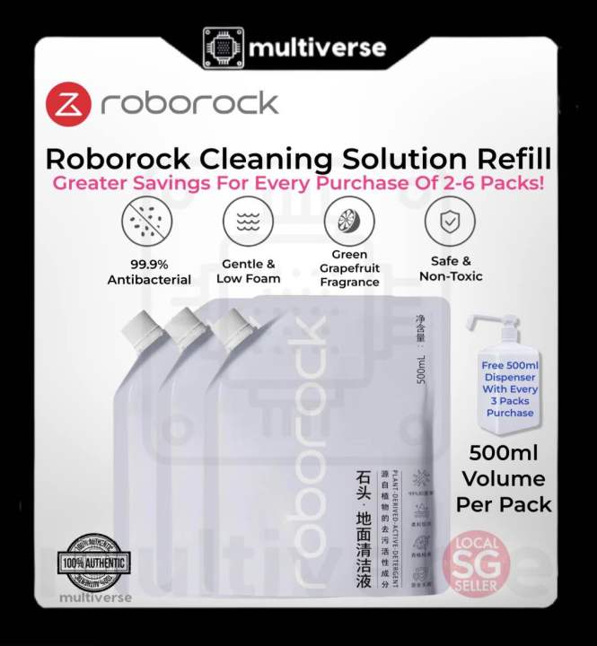 Original Roborock Floor Cleaning Solution Fluid Detergent Refill *Local ...