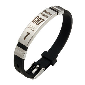 yumei | Lionel Messi Cristiano Ronaldo Neymar Football Star Stainless Steel Silicone Bracelet For Men Boy Soccer Accessory Gift