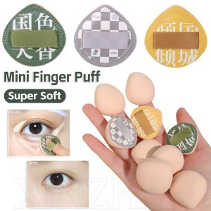 1/3pcs  Mini Finger Puff For BB Cream FoundationLoose Powder Wet And Dry Air Cushion Powder Puff Super Soft Marshmallow Makeup Sponges Puff Beauty Make Up Tools