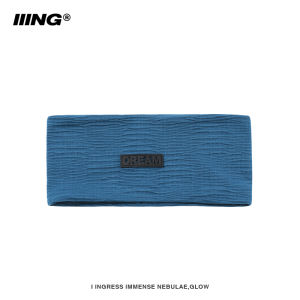 ผ้าพันคอป้องกันเหงื่อสำหรับวิ่งออกกำลังกายแบบยืดหยุ่นสำหรับผู้หญิง ผ้าคลุมศีรษะถักแบบอเนกประสงค์สำหรับการเดินทางไปกลางแจ้งในฤดูใบไม้ร่วง