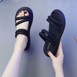 Special Offer Yijikang Summer New Womens Shoes Flats Sandals Casual Outdoor Thick Sole One Pair of Shoes for Two Uses Seaside Beach
