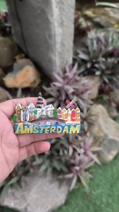 Fridge Tempelan Magnet Kulkas Souvenir Negara Belanda Holland Netherland Amsterdam 11-132