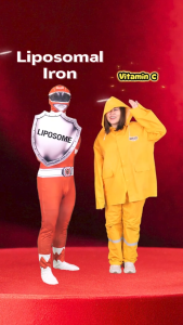 ธาตุเหล็ก บำรุเลือด เลือดงจาง เหนื่อยง่าย อ่อนเพลีย ไลโปโซมอล ธาตุเหล็ก พลัส ซี กิฟฟารีนของแท้ 30 แคปซูล