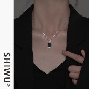 สร้อยคอเงินแท้ 925 โซ่แบบหัวเข็มขัดสไตล์เกาหลี โซ่แบบกล่อง เงินแท้ เครื่องประดับแฟชั่นสำหรับผู้หญิง โซ่แบบหัวเข็มขัด โซ่แบบหัวเข็มขัด