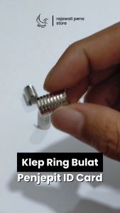 Penjepit Klep Bulat / Klem Ring Bulat Penjepit Tali ID Card Serba Guna isi 1000 pcs