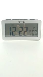100% ORIGINAL RHYTHM Digital Beep Alarm Clock Table Desk Snooze Light Volume Calendar Thermometer (Jam Loceng) LCT102 RT