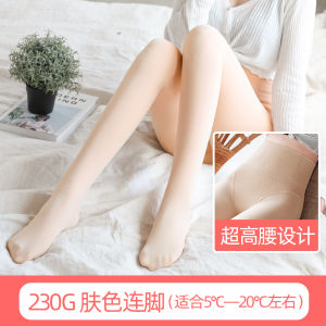 ถุงน่องผู้หญิงหนาป้องกันการติดกับสิ่งมีชีวิตฤดูใบไม้ร่วงฤดูหนาว ถุงน่องสีเปลือกเนื้อผ้าไหมเนื้อนุ่ม ถุงน่องกันหนาวแบบสวมทับ