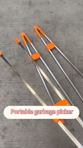 Heavy Duty Garbage Picker Tool 🔥 Ready Stocks 🔥 (Steel) Trash Picker Waste Pick Grabber ToolPenyepit Sampah Garbage Clip