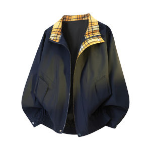 TUCANO | Check Plaid Spliced Turn-Down Collar Jacket High Quality