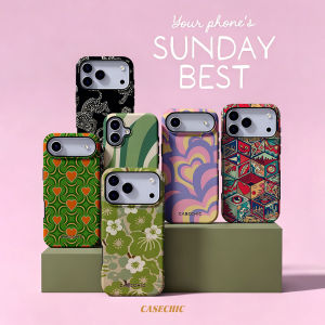 Potdemiel | Retro Green Floral Linen Case for Samsung Galaxy S26 S25 S24 S23 Ultra Drop Resistant Glossy Dual-Layer Cover CaseChic