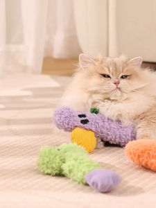 Winky Wink ตุ๊กตาแคทนิป ของเล่นแมว ตุ๊กตากัดเล่น บีบมีเสียง ตุ๊กตาน้องแมว สอดไส้แคปนิทเพิ่มความฟิน ตุ๊กตาสัตว์เลี้ยง