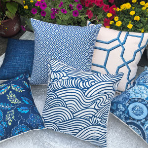 Nệm Ôm Lưng Bằng Vải Lanh Cotton Phong Cách Trung Hoa Họa Tiết Phong Cách Nhật Bản Nệm Sofa Nệm Ô Tô Nệm Siesta Nệm Đầu Giường