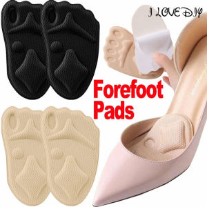 1/2Pairs 3D Thickened Sponge Forefoot Insole Women High Heels Half Sole Shoe Pads Soft Sweat-absorbing Breathable Air Cushioned Shoe Sole