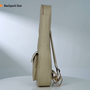 IRIN Ukulele Shoulders Bag Thickened Cotton Bag Waterproof Bag Padded Backpack for 24 Inch Ukulele Small Guitar