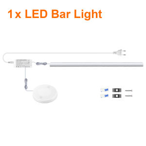 Penetrable Wood Touch Sensor Dimmable Motion Sensor LED Lighting Kit Under Cabinet Light For Kitchen Closet Shelf Counter Decor