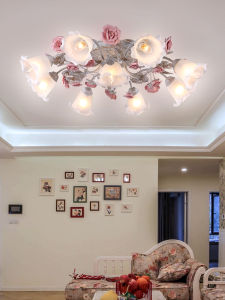 Pastoral Style Flowers Ceiling Light for Living Room ceiling light for Bedroom lamp LED ceiling lamp for dinning room ceiling light for living room