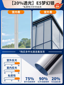 Light Blocking Glass Stickers Sun Protection Heat Insulation Film Window Decals Shade Stickers Home Decorations Pet Material