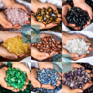 Đá Thạch Anh Vụn Ngũ Sắc (100gr) Đá Vụn PAG Mài Bóng - Đá Tanh Tẩy Đá Trang Trí Bể Cá Rải Chậu Cây