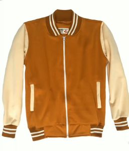 Jaket Casual Bomber Big Size Pria Dan Wanita Basic Kain Fleece Lengan Panjang 2 Warna Mustard Kombinasi Krem Tersedia Ukuran S - XXXL Jaket Zipper Kain Cotton - Lazada