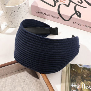 New Fashion Wide Hair Hoop Hairband Solid Stripes Hair Bands for Women Girls Nonslip Twilled Headbands Hair Accessories Headwear