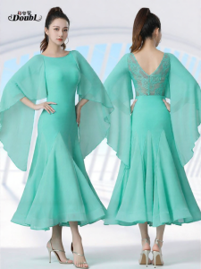 DANBAOLUO | Mint Green Ballroom Dance Dress