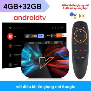 Hộp Giải Mã Truyền Hình Android VONTAR X4 ATV 4K Hỗ Trợ AV1 Hỗ Trợ Nhập Giọng Nói Google Chip Amlogic S905X4 Lõi Tứ Cortex A55 RAM 4GB DDR3 LAN 1000M Wifi Bộ Nhớ Trong 32GB eMMC