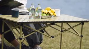 Havedee โต๊ะแคมป์ปิ้ง โต๊ะสนาม พับได้ โครงเหล็ก 2 ขนาด เป็นชุด การเก็บไว้ แบบพกพา ชุดแรก ชุดถึง โต๊ะพับเก็บได้ และเป็นชุดโต๊ะแคมป์ปิ้ง