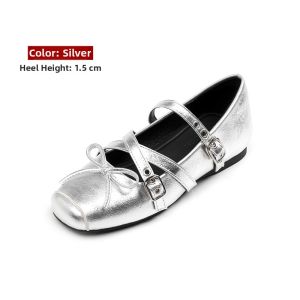 MIFEI | Insoles Increase Ballet French Bow Mary Jane Flats Women Shoes