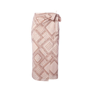 LANCY FROM 25 | Vintage French Print Wrap Skirt