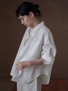 hacikis | Loose Fit Slimming Collared Shirt Women