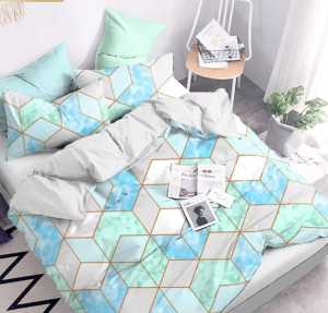 GRATIS ONGKIR BAYAR DI TEMPAT Sprei Murah Satu Set Marble Maze Tosca Ukuran 180x200 Pojok Karet