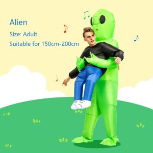 ET-Aliens Inflatable Costume Scary Monster Cosplay For Adult Kids Thanksgiving Christmas Party Festival Stage Children Clothing