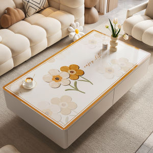 Minimalist Tea Table Cloth Waterproof Oil-Proof Disposable Coffee Table Tablecloth Anti-Scald Thermal Pad Soft Glass Transparent Desktop Protective Pad