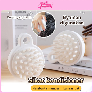 CHARM Sikat Silikon & Sisir Keramas Kepala Anti Ketombe
