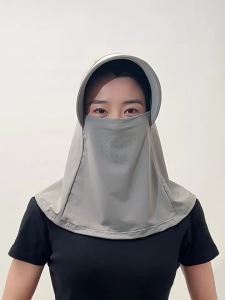 Mặt nạ chống nắng che nắng mũ che nắng mùa hè toàn mặt chống nắng bảo vệ cổ tích hợp khẩu trang ngoài trời đi xe đạp che mặt Gini
