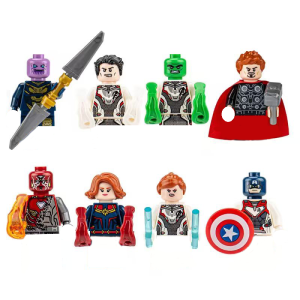Hot Toys | Marvel superhero Spider Man Iron Man Thanos mini building blocks anime characters mini figurechildrens toy Birthday Gifts